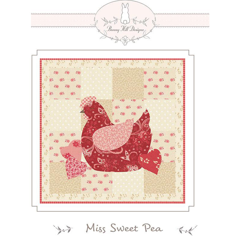 Miss Sweet Pea Mini Quilt Pattern by Bunny Hill Designs