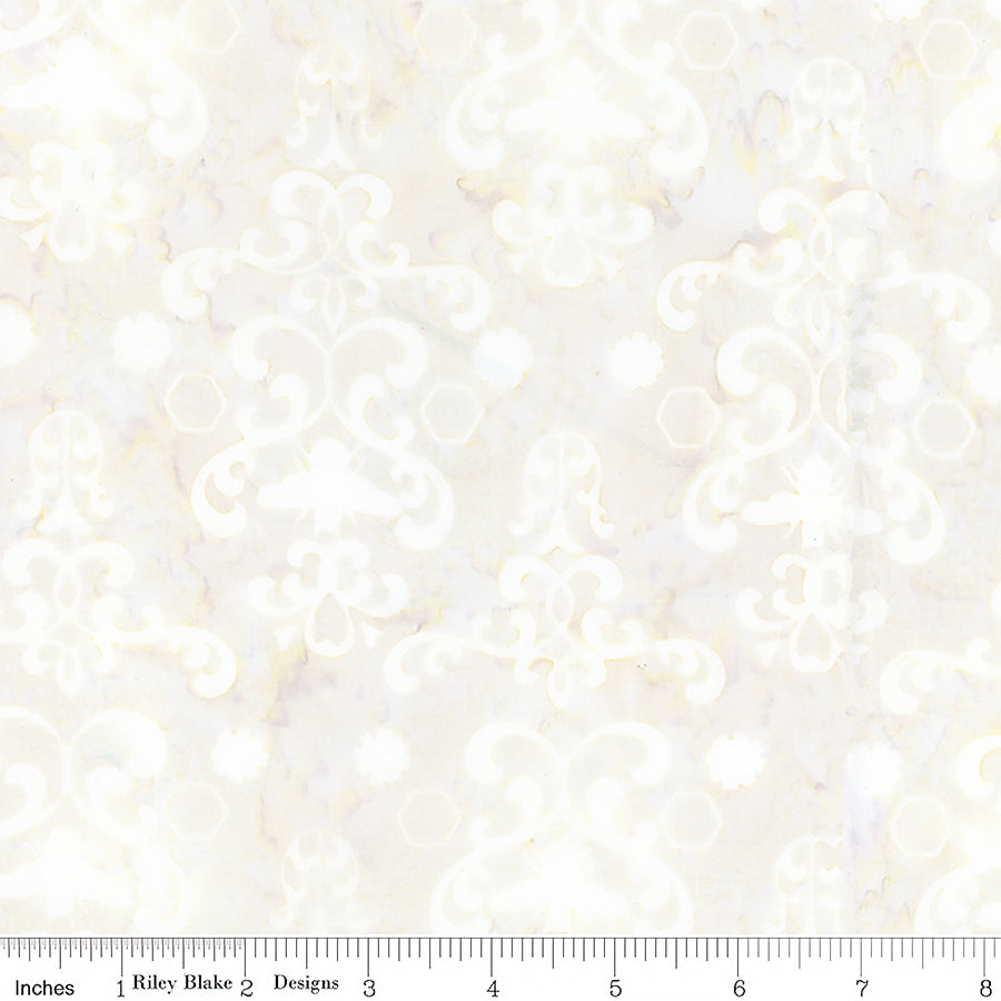 Watercolor Daisies Batiks Damask Shortbread