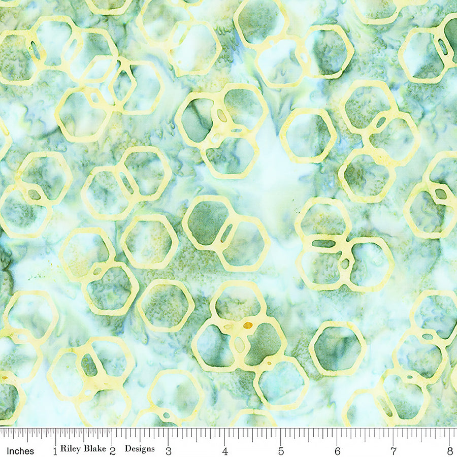 Watercolor Daisies Batiks Bubbles Artichoke
