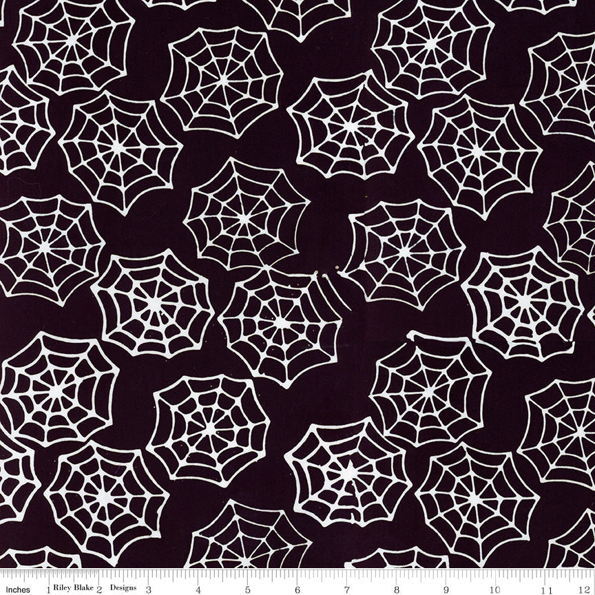Expressions Batiks Fright This Way Webs Licorice Candy