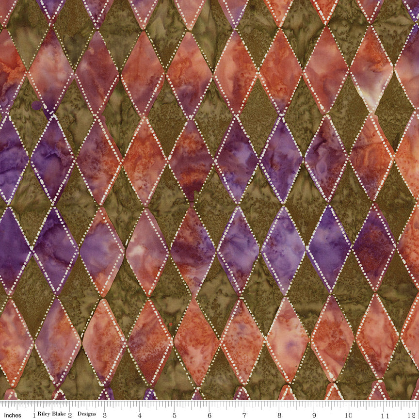 Expressions Batiks Fright This Way Diamonds Garden Party