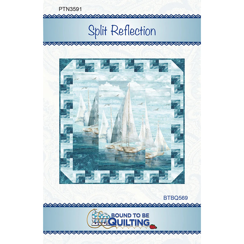 Split Reflection Quilt Pattern by Bound To Be Quilting