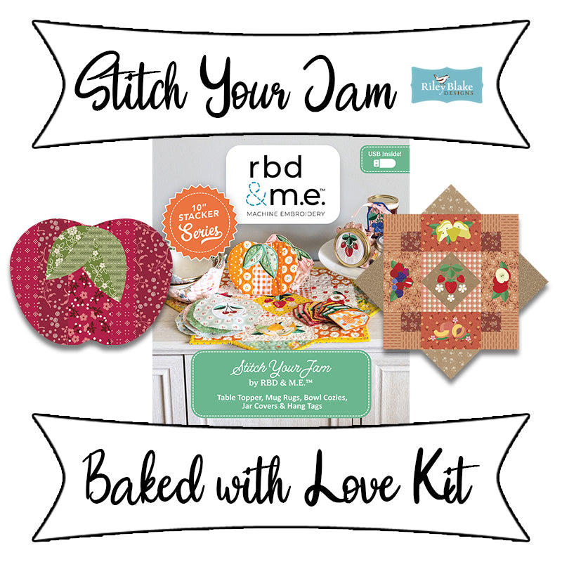 Stitch Your Jam Baked with Love Machine Embroidery Kit from Riley Blake