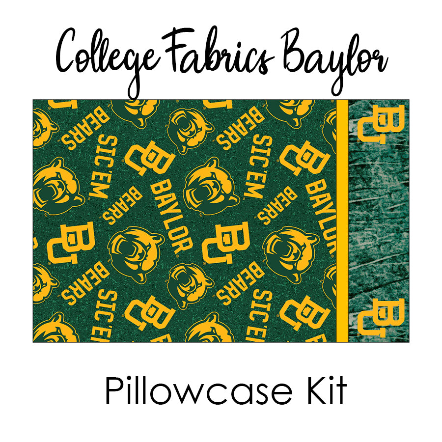 Baylor University Bears Pillowcase Kit from FWFS