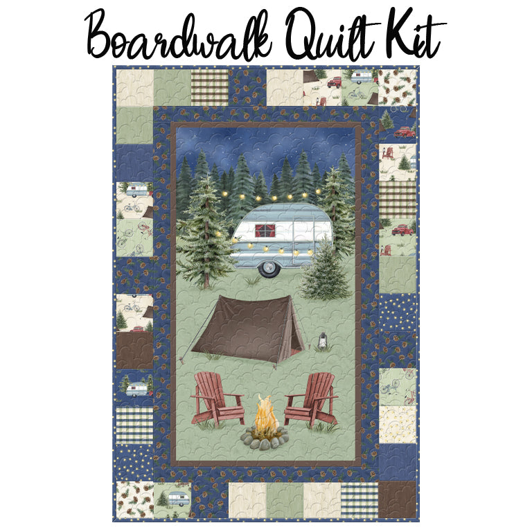 Boardwalk Quilt Kit with Evergreen Escape from Wilmington