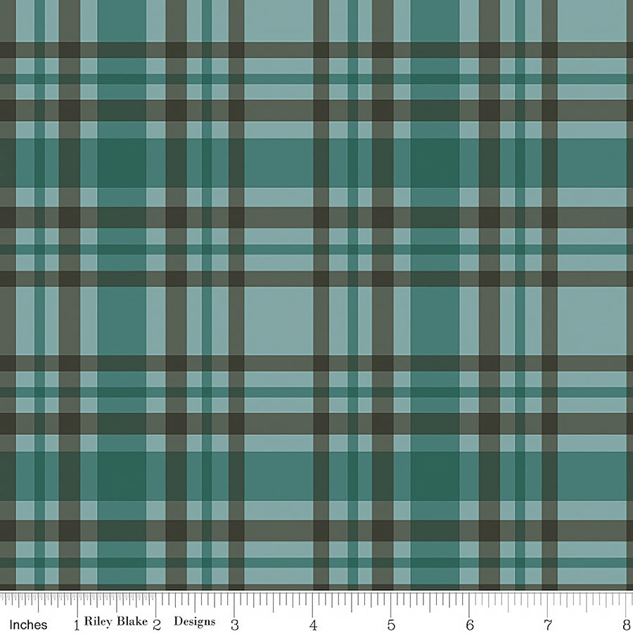 Let's Get Lost in the Woods Plaid Teal