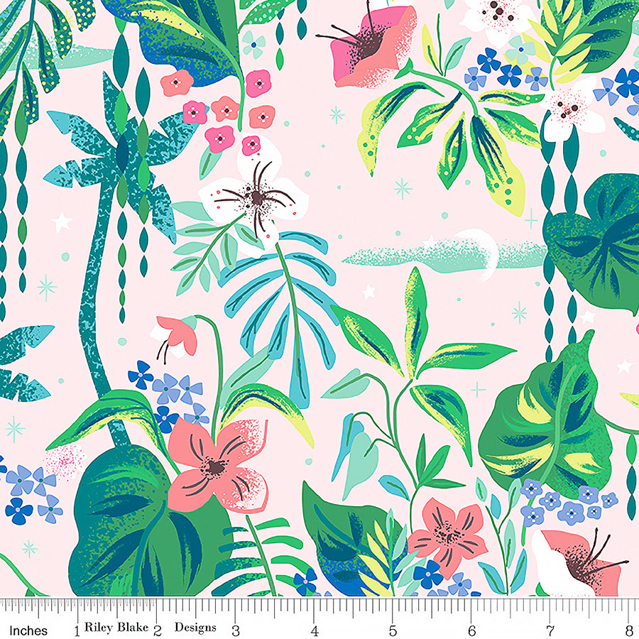 Forever Neverland Tropical Floral Pink