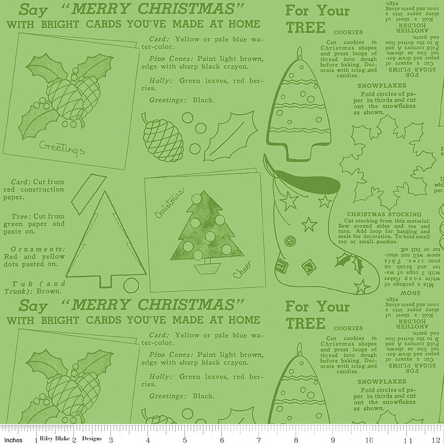 Classic Christmas Handmade Green