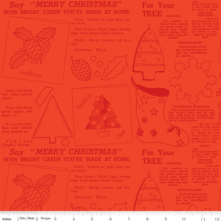 Classic Christmas Handmade Red