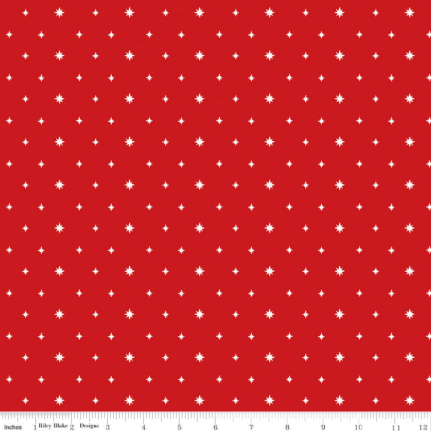 Charming Christmas Stars Red