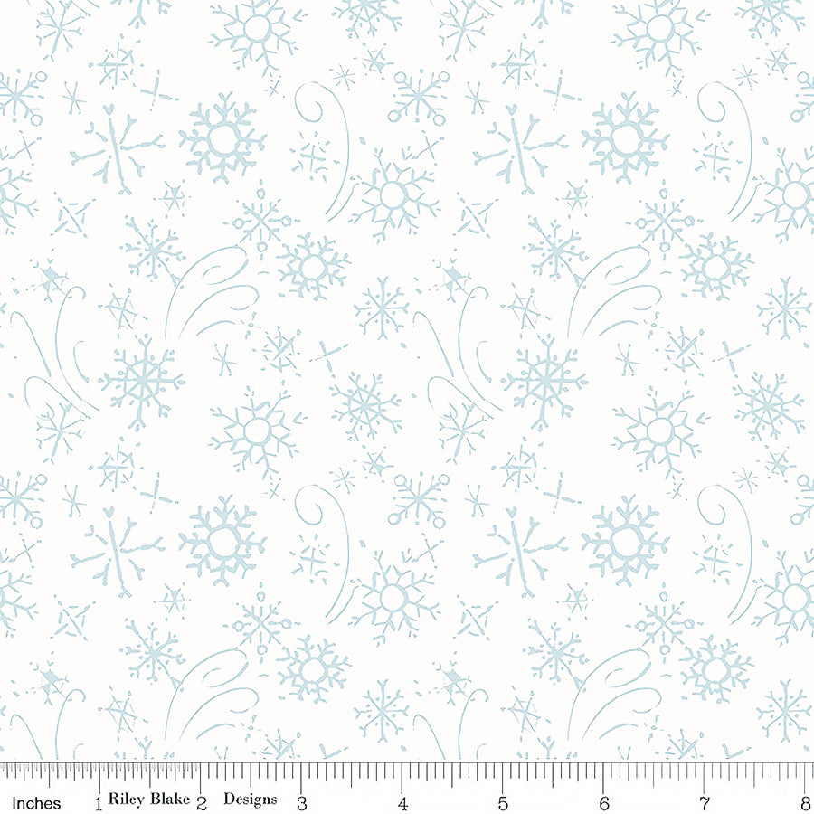 Santa's Tree Farm Snowflakes Snowy