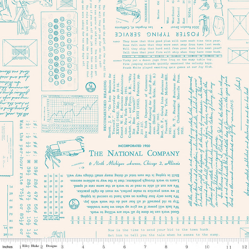 Riley Blake Lori Holt TYPE/ography Background Raindrop 1 Yard Cut