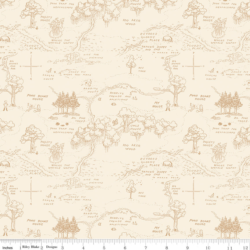 Winnie the Pooh Map Cream