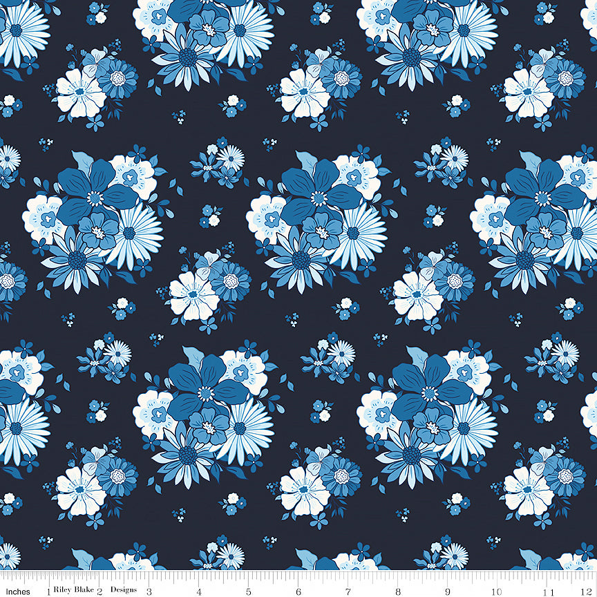 Blue Blooms & Threads Main Navy