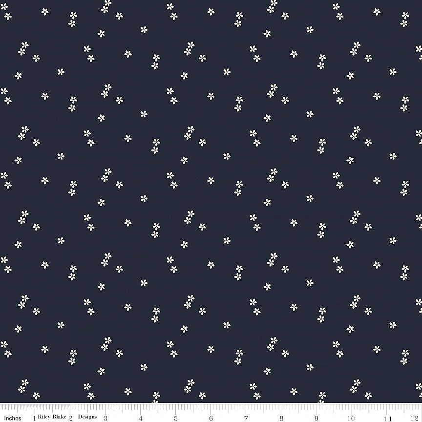 Blue Blooms & Threads Ditsy Navy