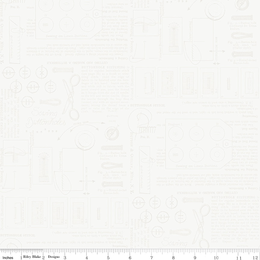Sew America Sewing Notes White