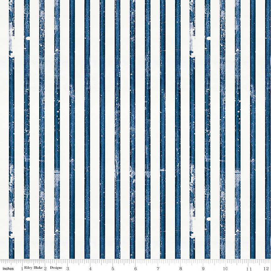 Sew America Faded Stripes Blue