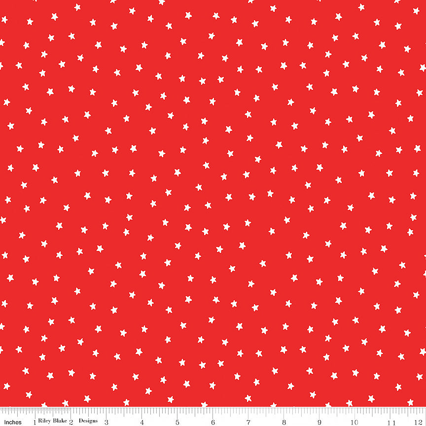 Sew America Star Toss Red