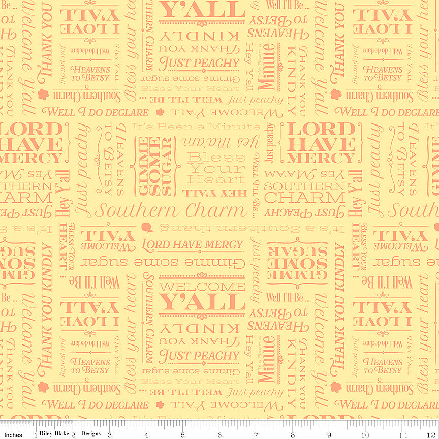 Southern Charm Text Yellow