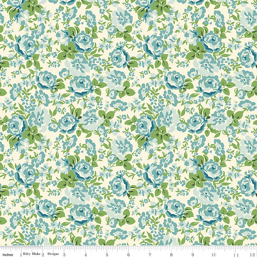 Cowgirl Floral Blue