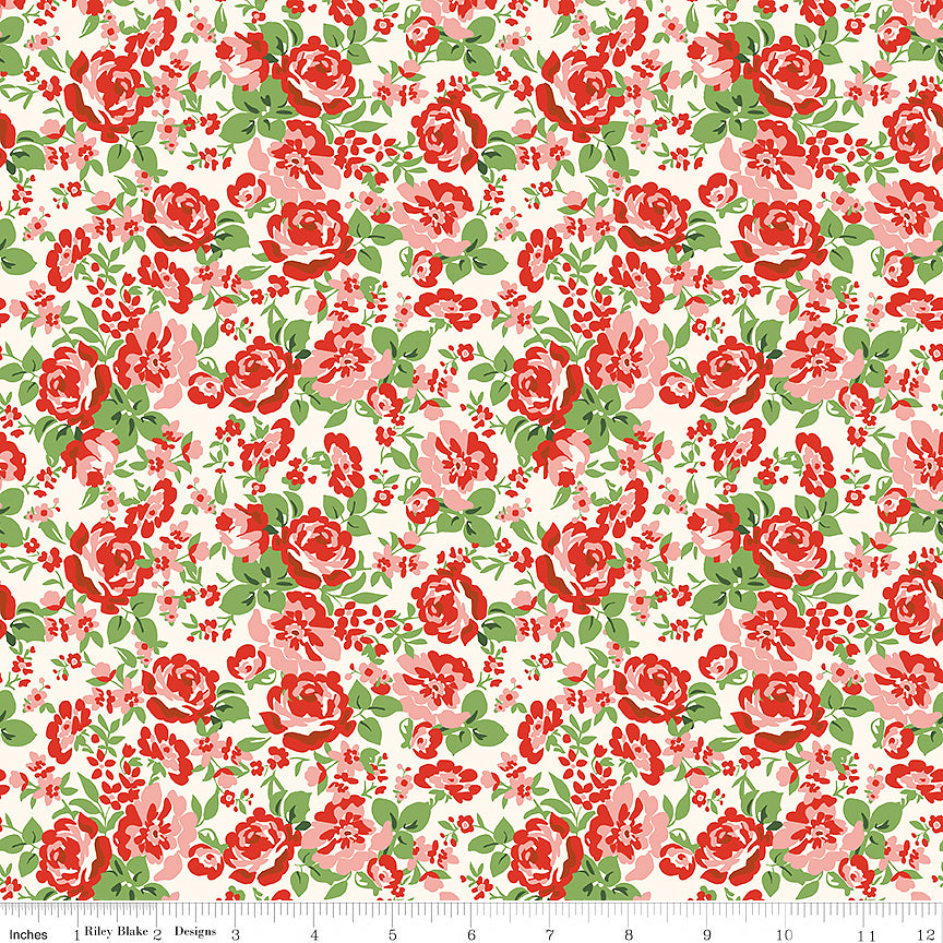 Cowgirl Floral Red