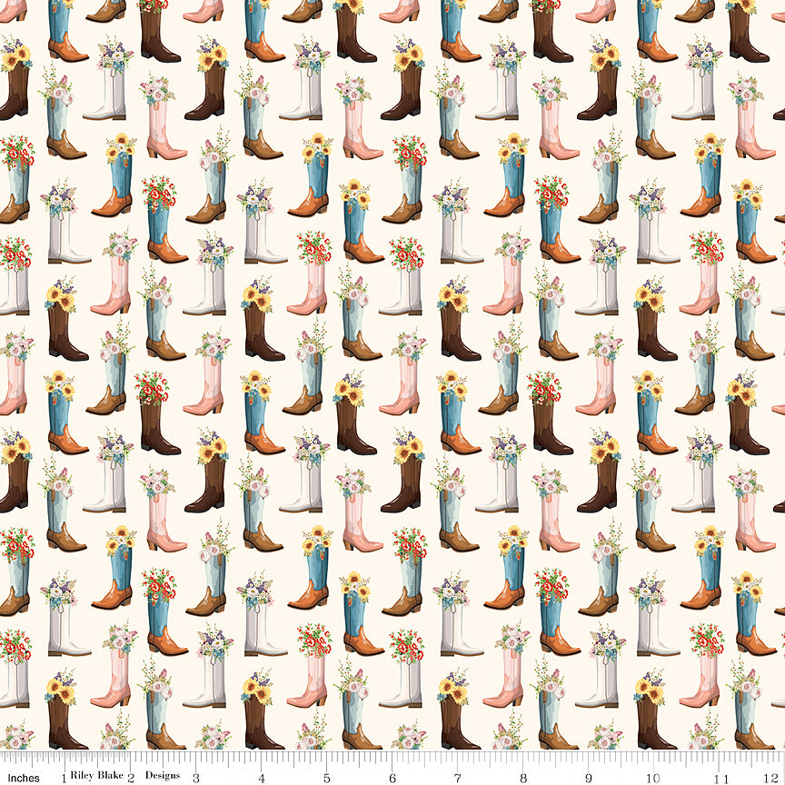 Cowgirl Boots Cream
