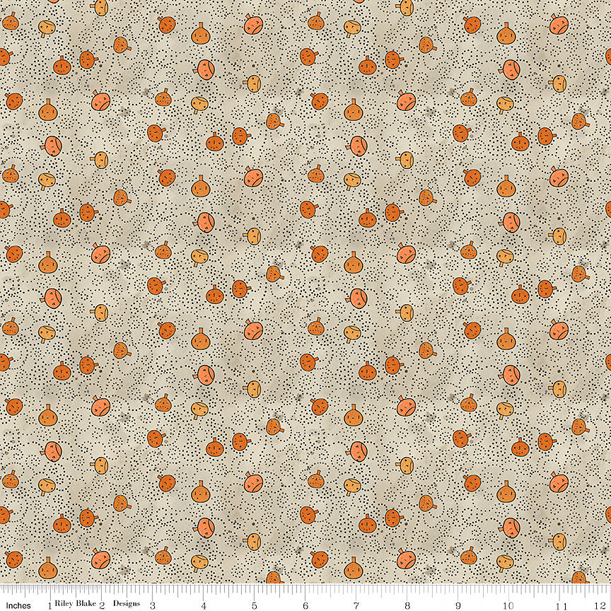 Spooky Pumpkins Gray