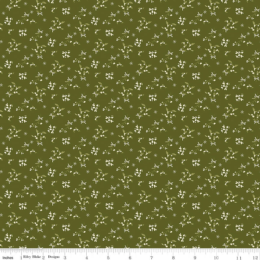 Christmas Greetings Berries Green