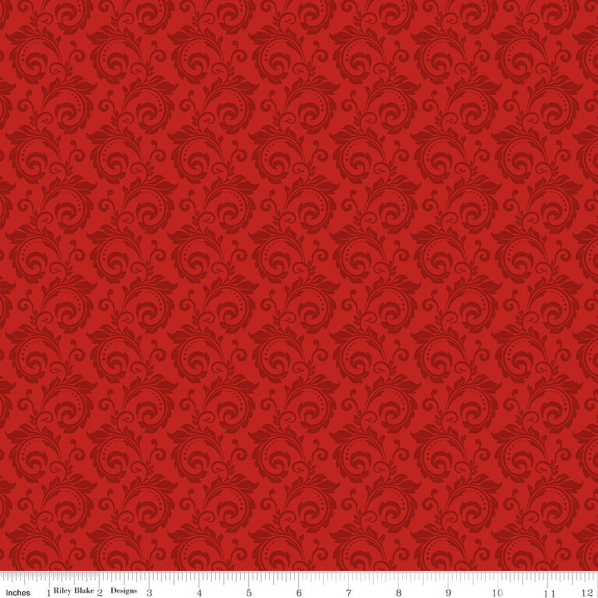 Christmas Greetings Scroll Red