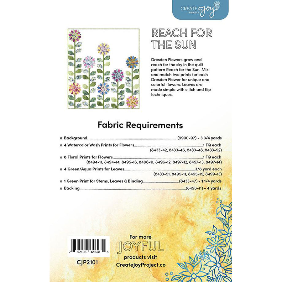 Reach for the Sun Quilt Pattern by Create Joy Project