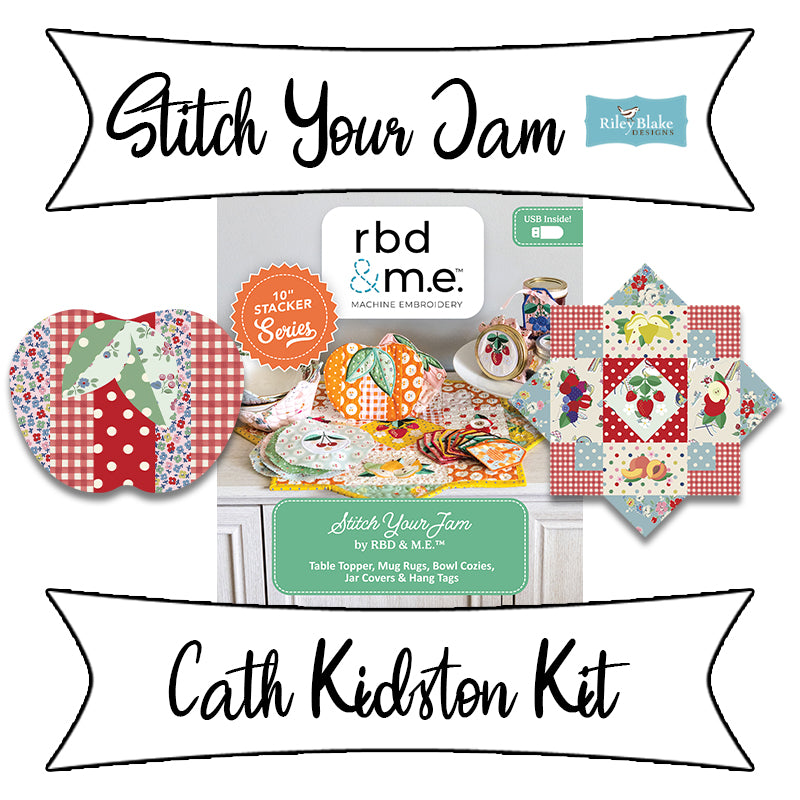 Stitch Your Jam Cath Kidston Machine Embroidery Kit from Riley Blake