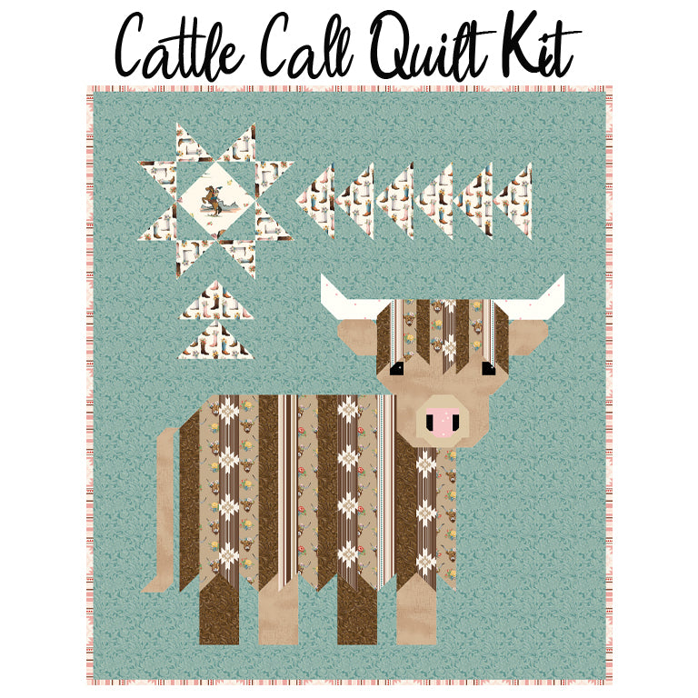 Cattle Call Quilt Kit with Cowgirl from Riley Blake