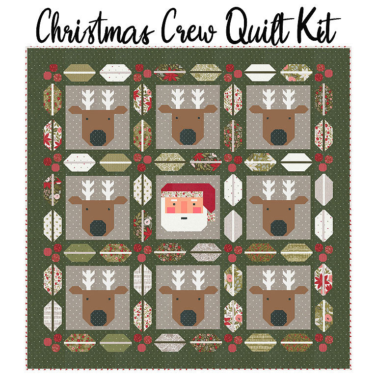 Christmas Crew Quilt Kit with Berry & Pine from Moda