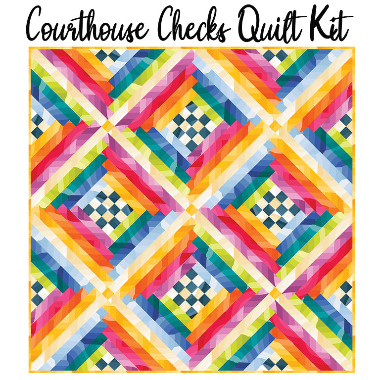 Courthouse Checks Quilt Kit with Echo from Moda