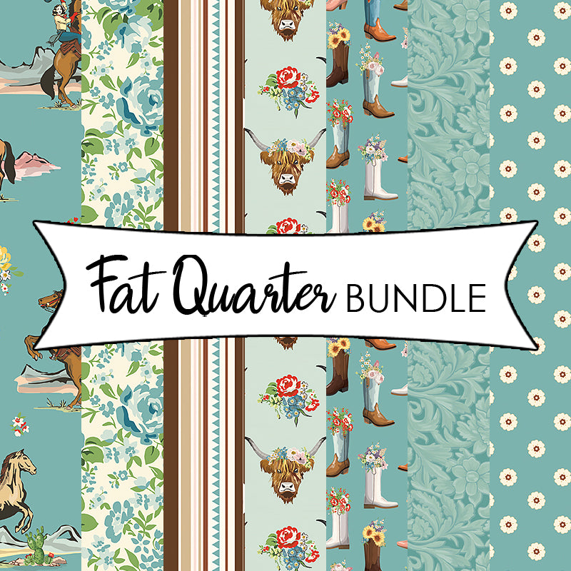 Cowgirl Blue Fat Quarter Bundle