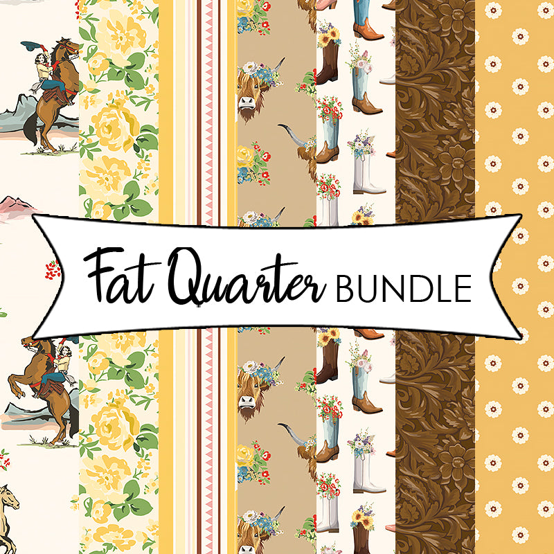 Cowgirl Yellow Fat Quarter Bundle