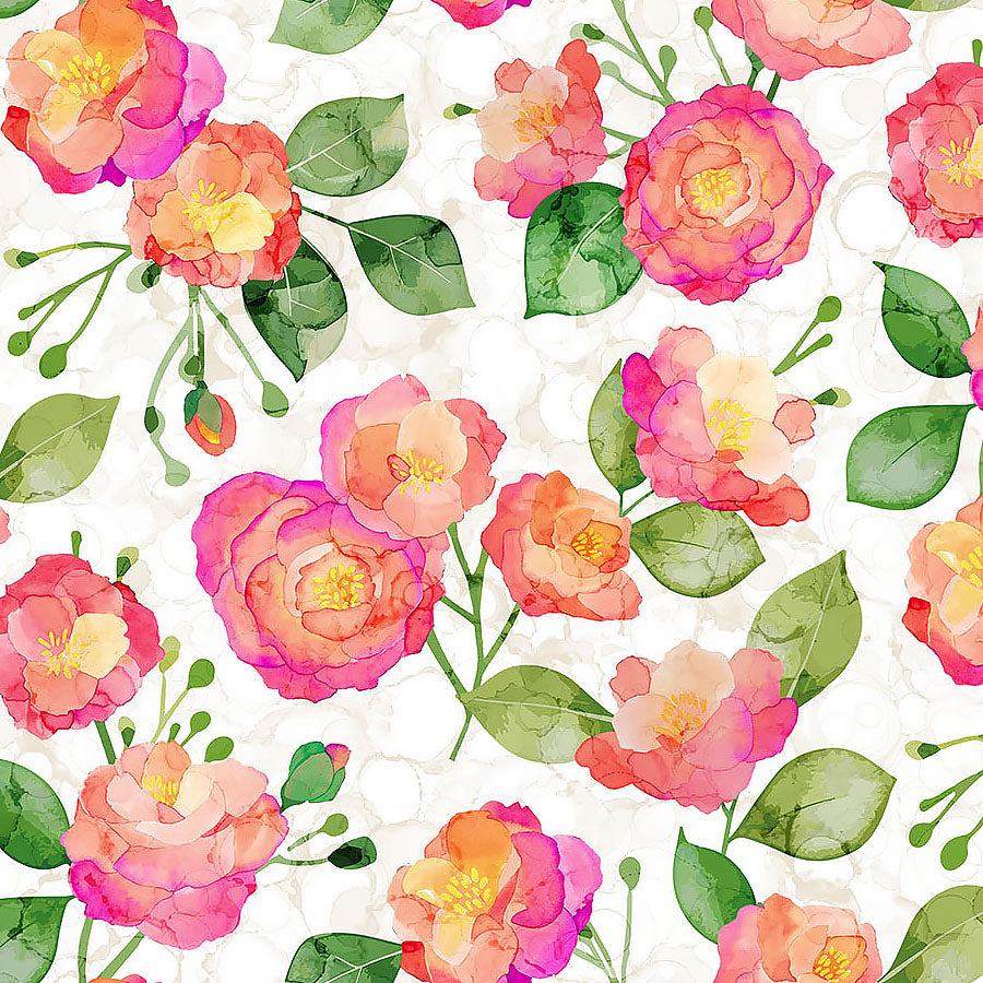 Veranda Main Florals White Multi