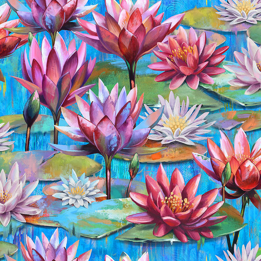 Lotus Main Blue Multi