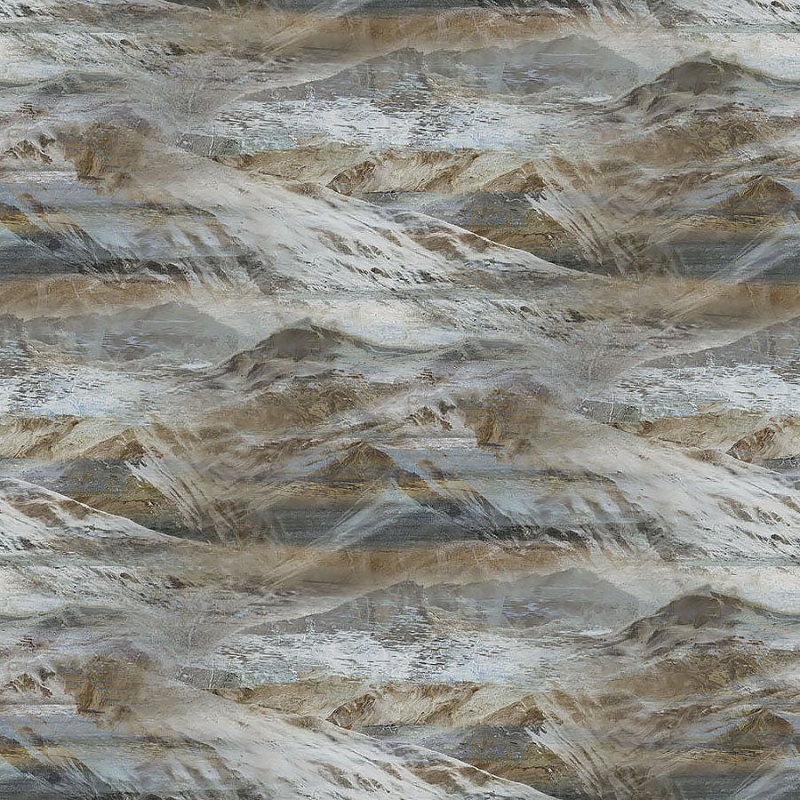 Running Free Mountains Dark Blue Multi