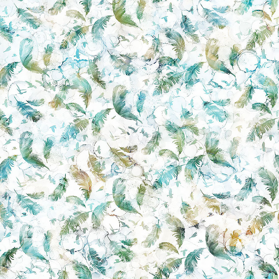 Raven's Call Feathers White Multi
