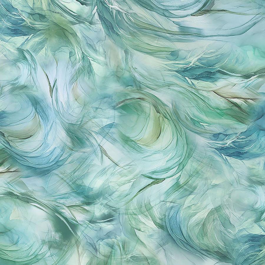 Raven's Call Swirl Texture Light Teal