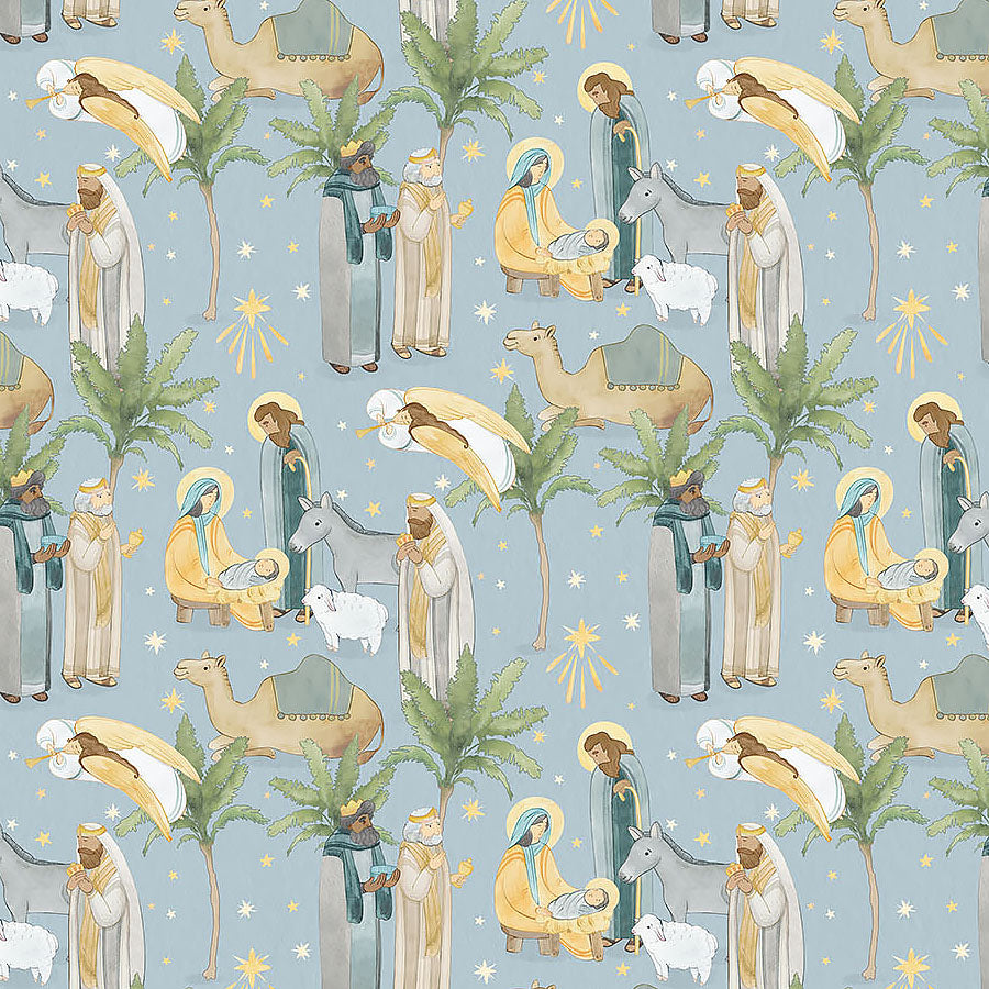 The Nativity Main Blue Multi