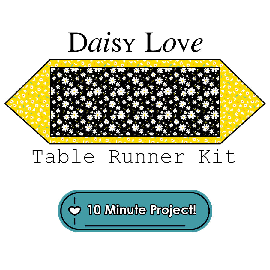 Daisy Love 10 Minute Table Runner Kit Benartex