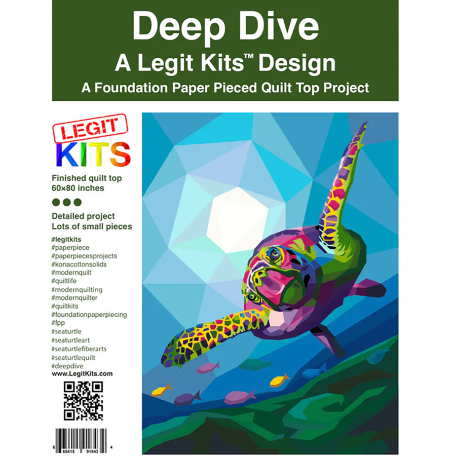 Deep Dive Foundation Paper Pieced Quilt Pattern by Legit Kits Design