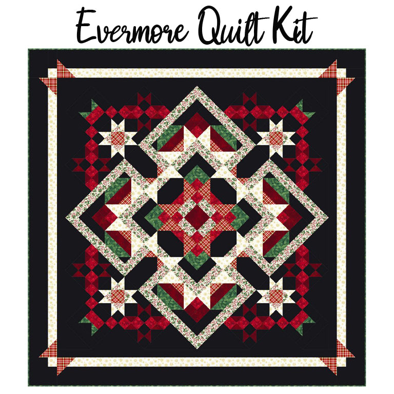 Evermore Quilt Kit with Rustic Holiday from Timeless Treasures