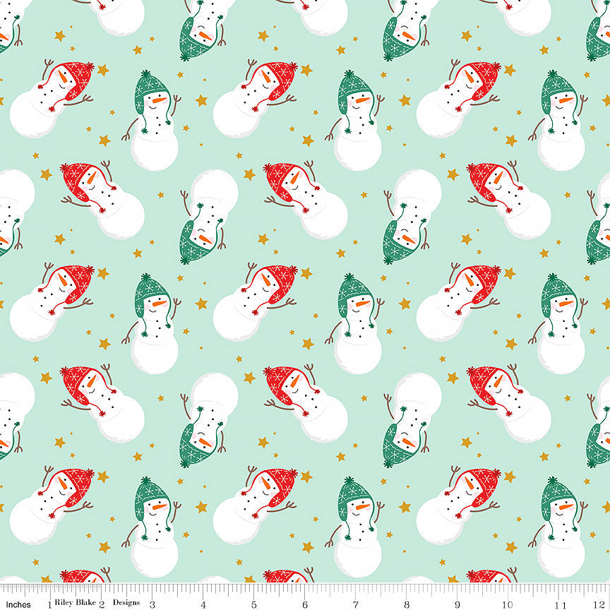 Christmas Flannel Snowmen Songbird