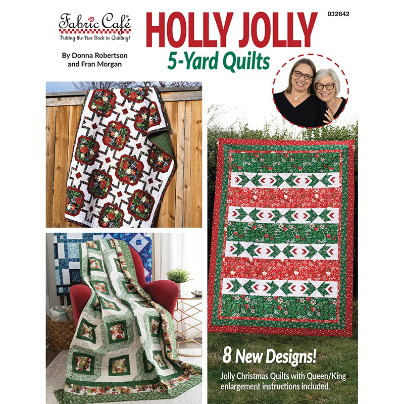 Holly Jolly 5-Yard Quilts Quilt Book from Fabric Cafe