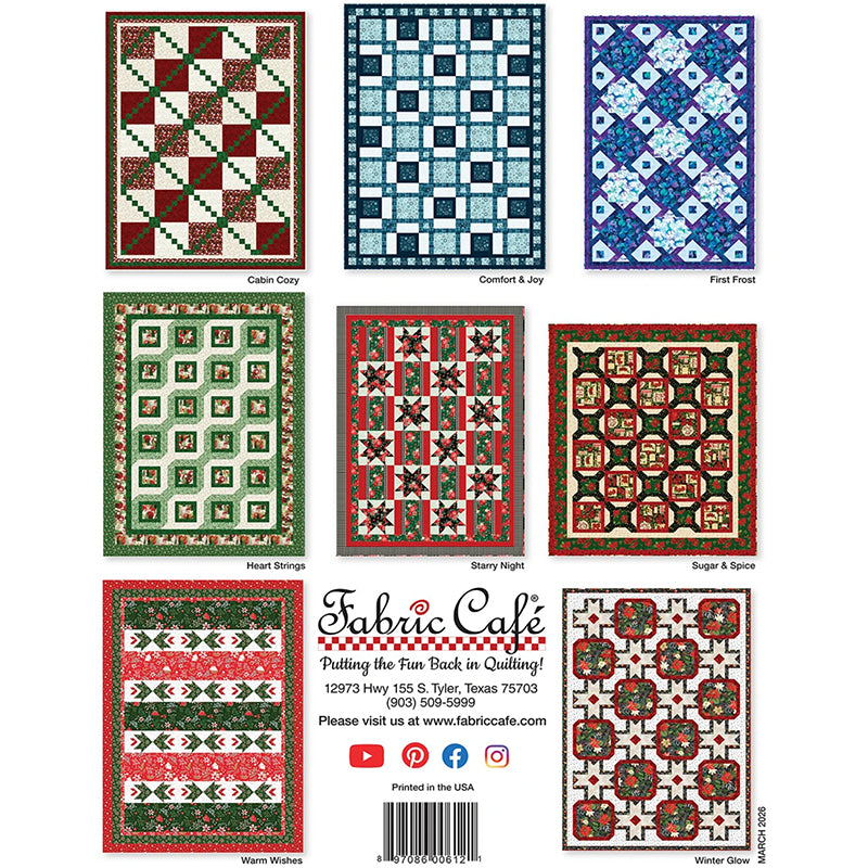 Holly Jolly 5-Yard Quilts Quilt Book from Fabric Cafe