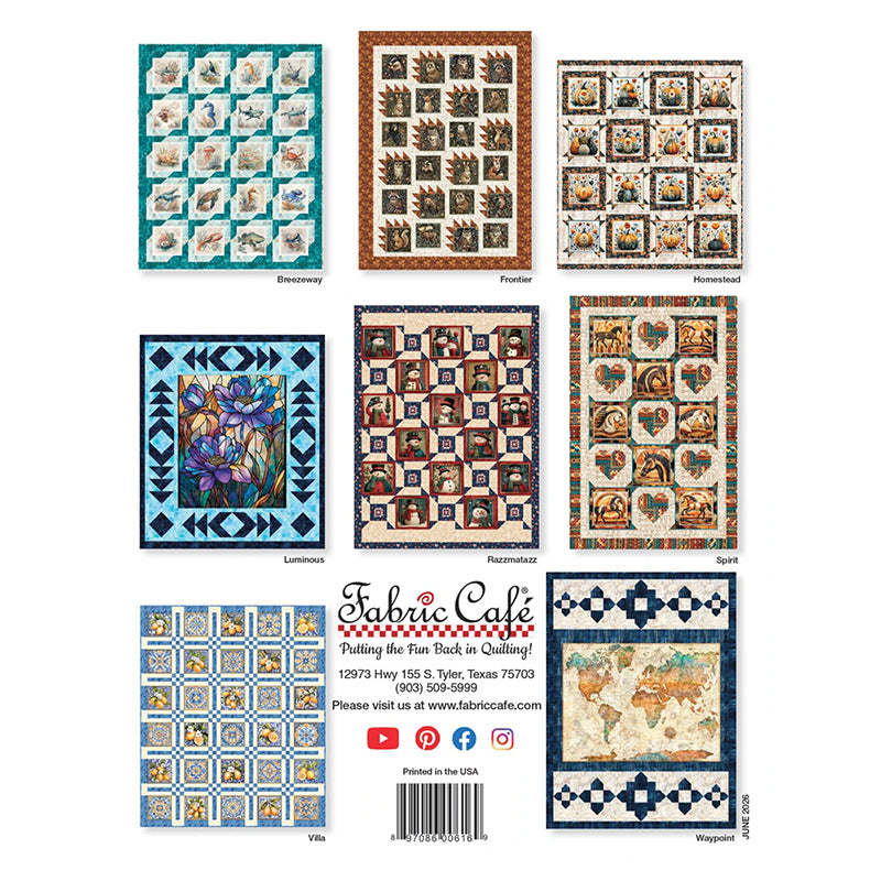 Panel Pizzazz 3-Yard Quilts Quilt Book from Fabric Cafe