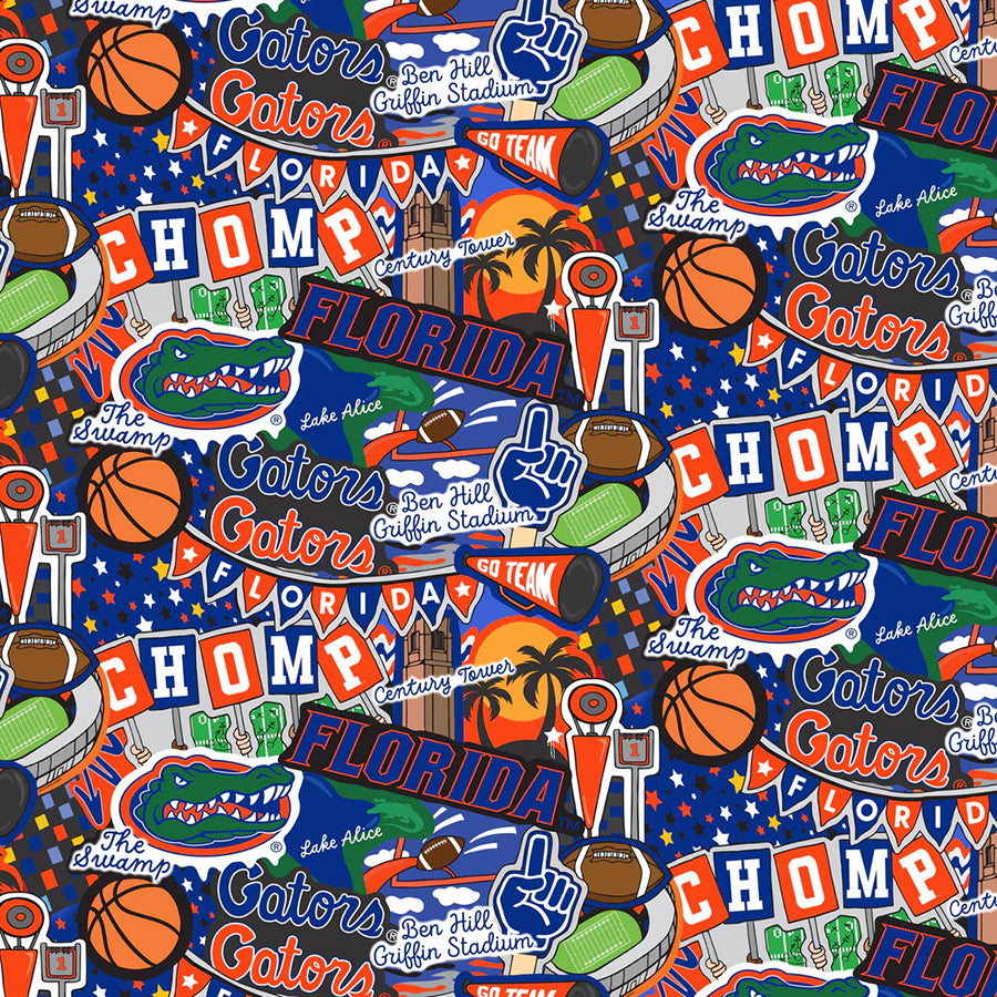 College Fabrics Florida Doodle Allover